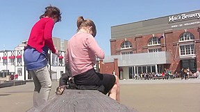 Candid Brunette Public Soles Feet – FreePron.Org
