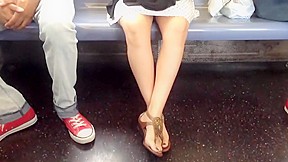 Candid girl feet in sandals – FreePron.Org