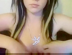 Emo teen 18+ shows her big tits and masturbates online – FreePron.Org