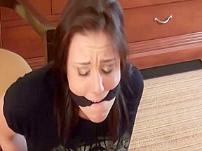 Girl Cuffed and Gagged for first time – FreePron.Org