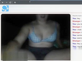 Girl on omegle furiously masturbates – FreePron.Org