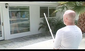 Golden-Haired Housewife Bonks with Pool Cleaner – FreePron.Org