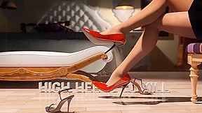 High Heels to – 7 – Red Scene Feet on Colorfull High Heels Foot fetish Film – FreePron.Org