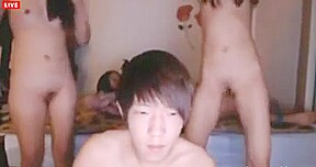 Hot Korean student 18+ 4P in front of webcam – FreePron.Org