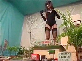 Japanese giantess dominatrix crushing city in heels and stockings – FreePron.Org