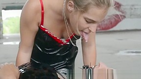 Mistress spitting in slaves open mouth – FreePron.Org