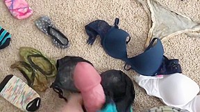 My Dirty cum panties, bras, and sock collection – FreePron.Org
