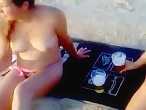 Russian Mature Couple Seduce Random Girl On The Beach – FreePron.Org