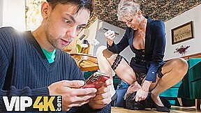 SHAME4K. Curious Young Cock Receives a Lesson from his Mommy’s Matriarch friend – FreePron.Org