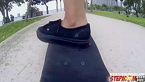 Skateboarders stiff man meat makes stepmom horny and have sex – FreePron.Org