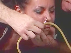 Submissive brunette enjoys a wicked BDSM session – FreePron.Org