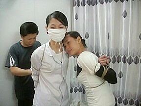Two Chinese Girls Tied, One Wearing Cloth Mask – FreePron.Org
